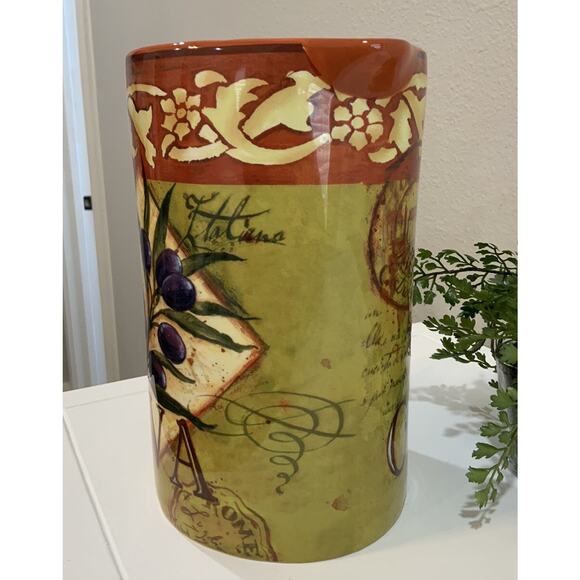 Vtg Certified International Geoffrey Allen “Oliva” Italian Tuscany Style Pitcher - Picture 3 of 7